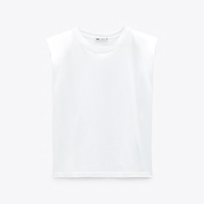 STYLECASTER | shoulder pad trend Zara 2020