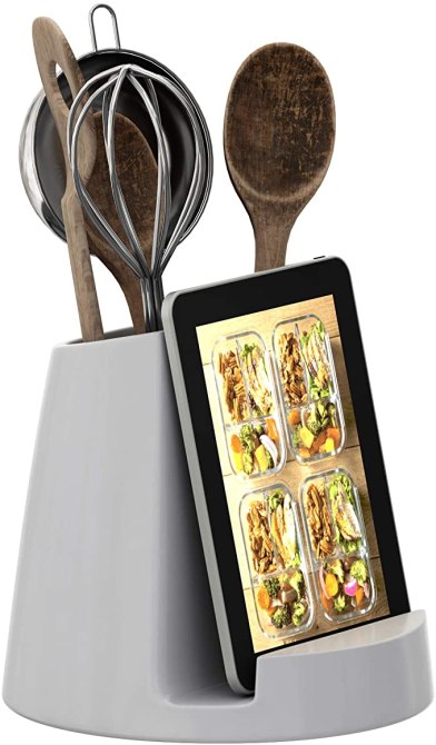 STYLECASTER | 50 under 50 kitchen gadgets | Utensil and tablet holder