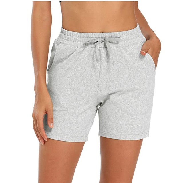 MOCOLY Women's Cotton Bermuda Yoga Shorts