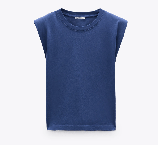 STYLECASTER | padded shoulder muscle tee trend