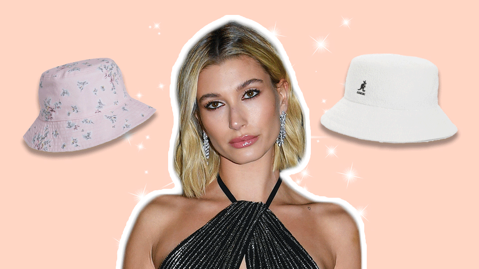STYLECASTER | Hailey Bieber Bucket Hat