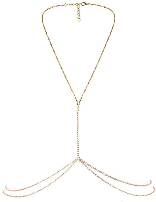 STYLECASTER | Hailey Bieber Body Chain