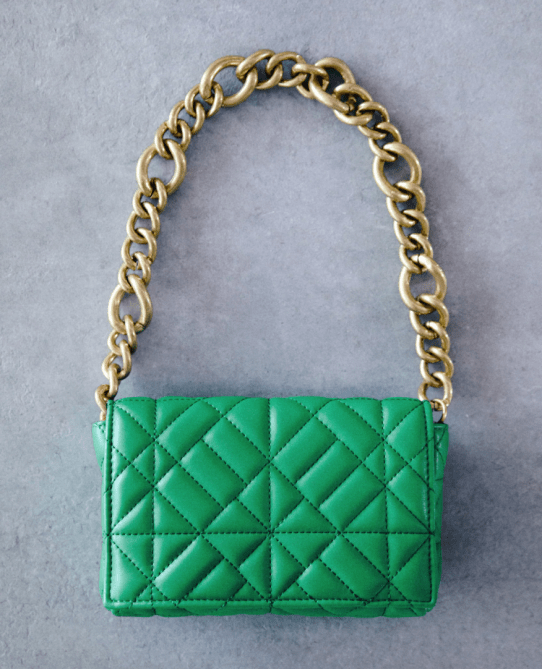 STYLECASTER | Zara Quilted Shoulder Bag