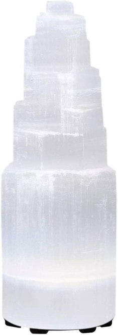 Selenite Tower Lamp
