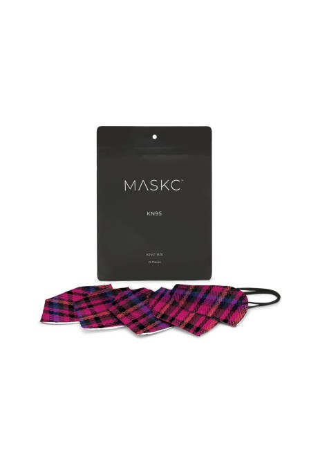 Maskc Berry Plaid KN95 Face Masks