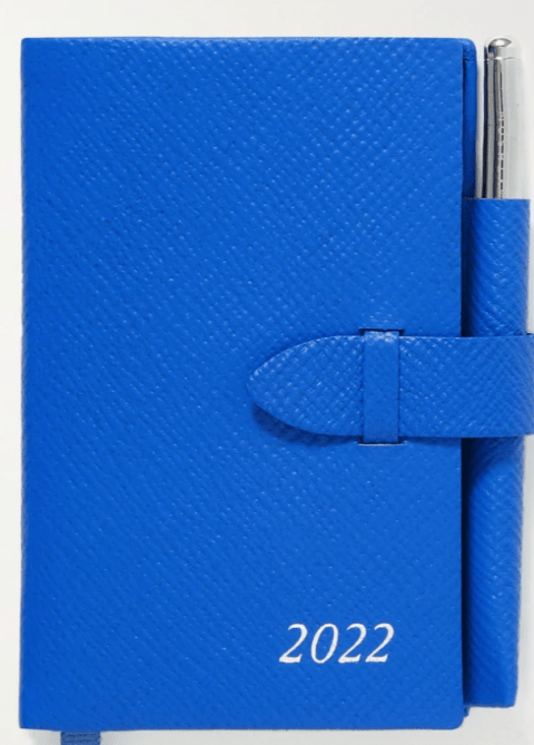 SMYTHSON The Wafer 2022 textured-leather diary