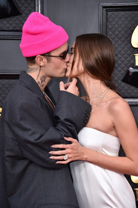 STYLECASTER | Hailey and Justin Bieber Grammys Looks 2022