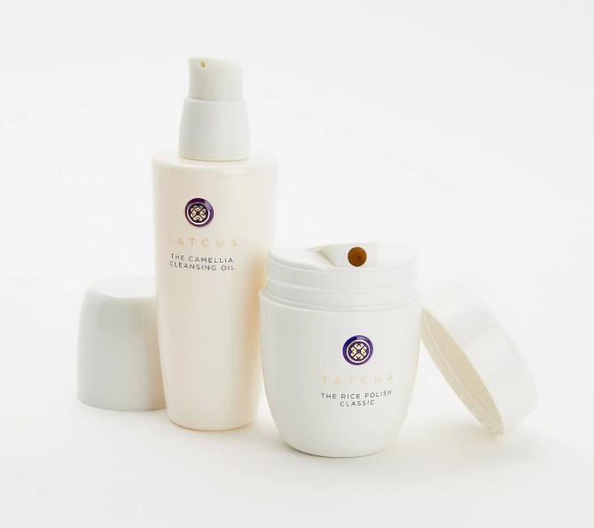 Tatcha QVC Camellia Cleansing Oil & Rice Powder 2-Piece Set