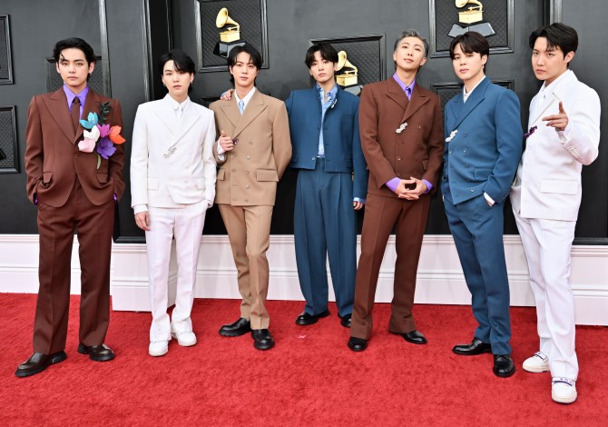 BTS Grammys 2022