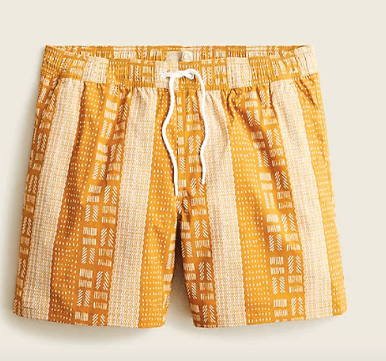 Yellow Stretch Swim Trunk