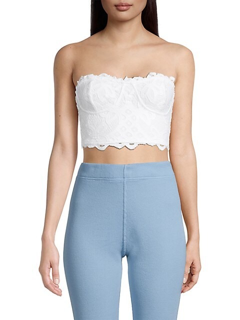 Free People Adella Lace Corset Bra Top Saks Fifth Avenue
