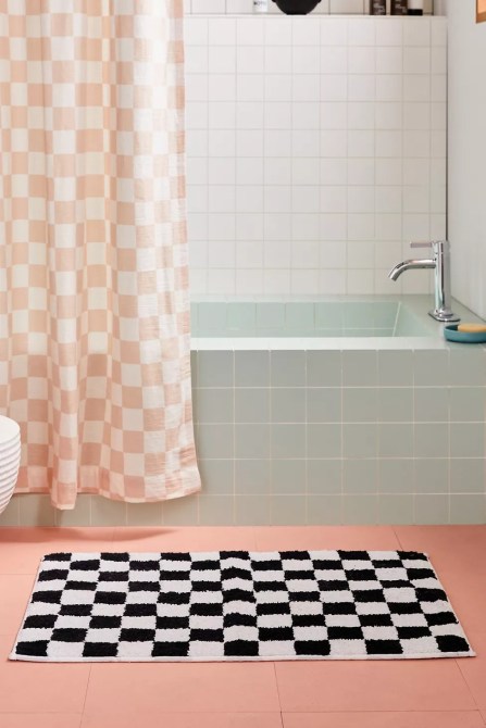 Urban Outfitters Checkerboard Bath Mat