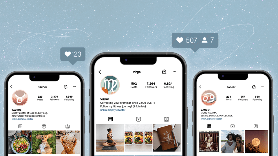 STYLECASTER | Zodiac Signs Social Media Presence