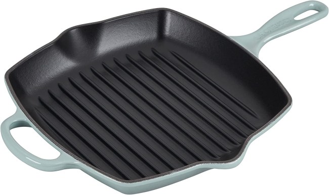 Le Creuset Cast Iron Signature Square Skillet Grill Amazon