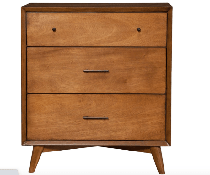 Flynn Mid Century Modern 3 Drawer Small Chest