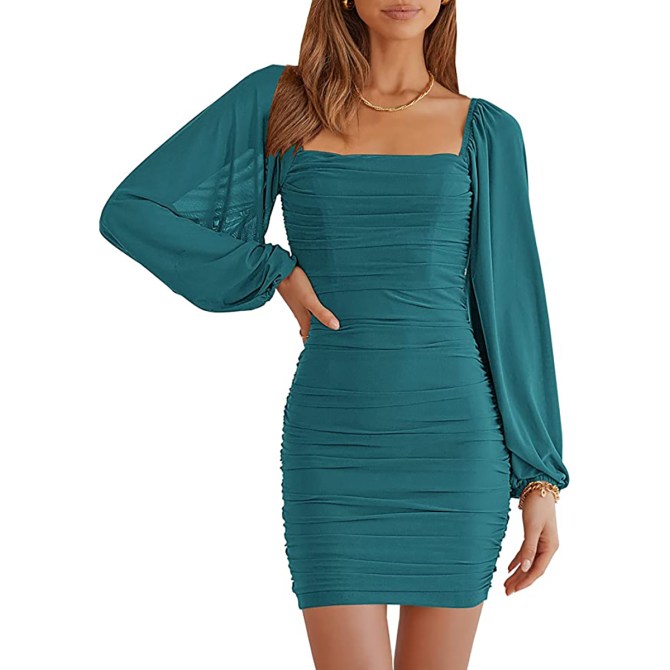 ANRABESS Women's Square Dress