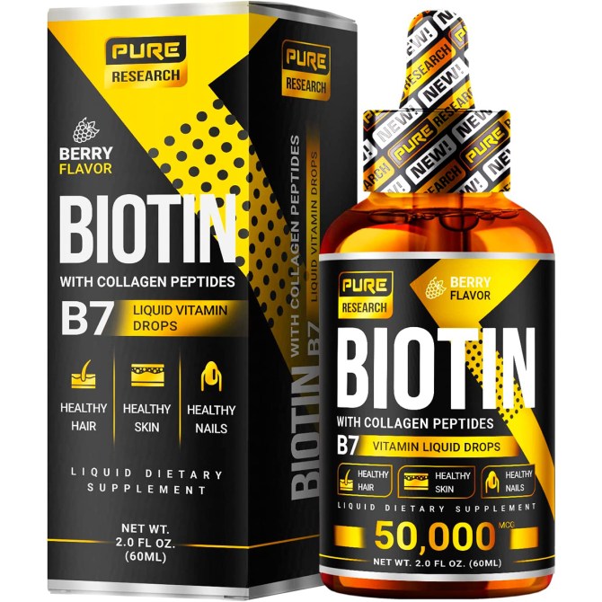 Pure Research Biotin & Collagen Drops