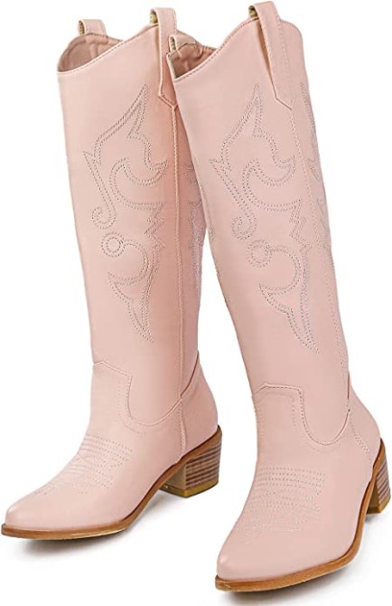 pink cowboy boots