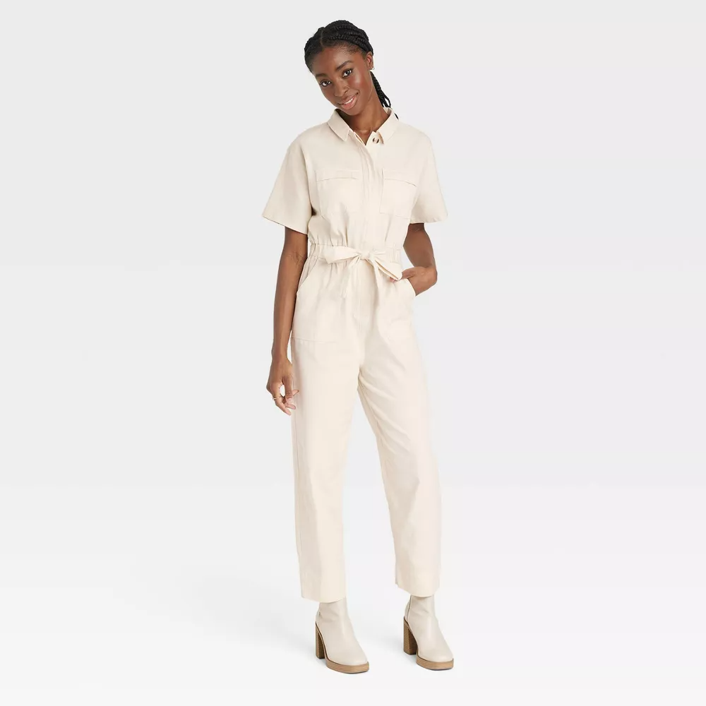 Universal Thread Button-Front Boilersuit