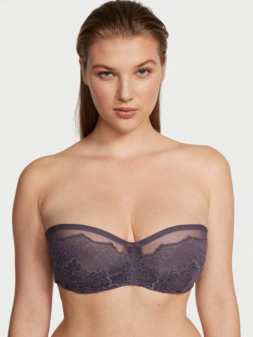 Victoria's Secret Lace Strapless Minimizer Bra
