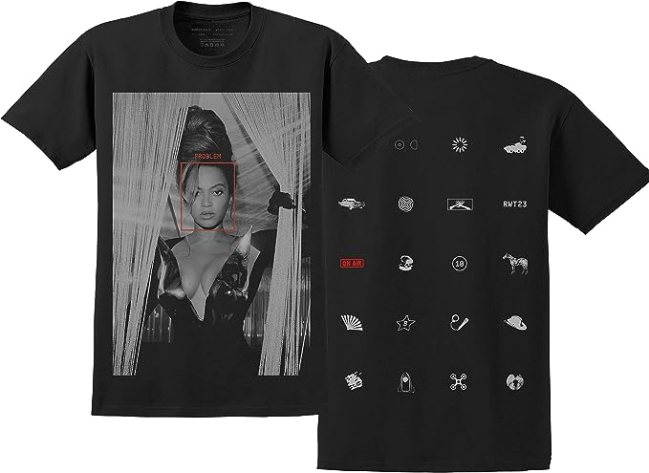 Beyoncé Official Renaissance World Tour Merch on Air Icon T-Shirt