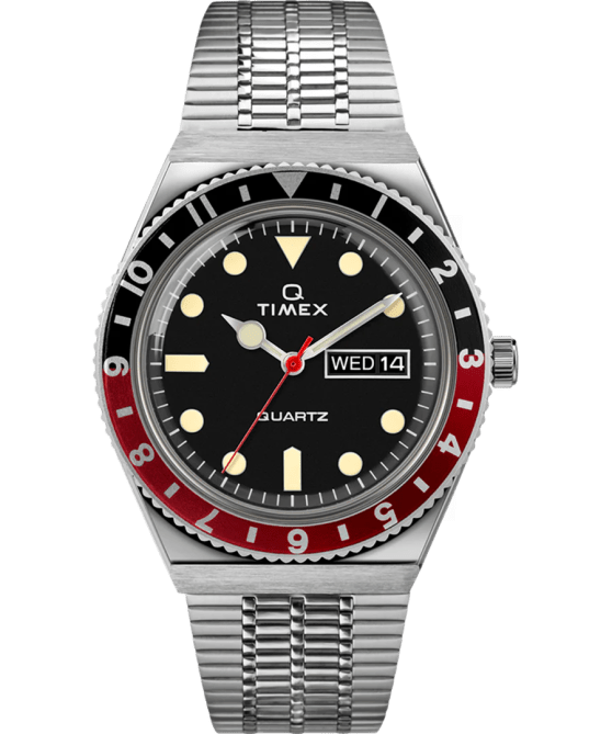 Q Timex Stainless Steel Reissue Watch