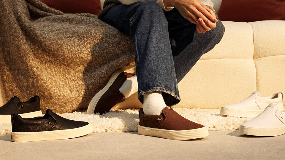 Cariuma Premium Leather Slip-On Sneaker