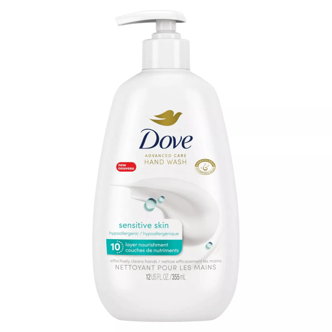 Dove Beauty Advanced Care Hand Wash - Sensitive Skin - Unscented
