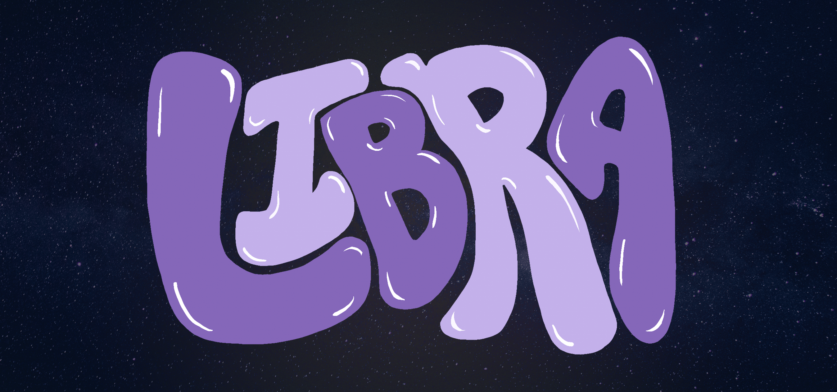 "Libra" laid over a starry sky