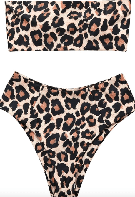 OMKAGI Women's 2 Piece Bandeau Bikini