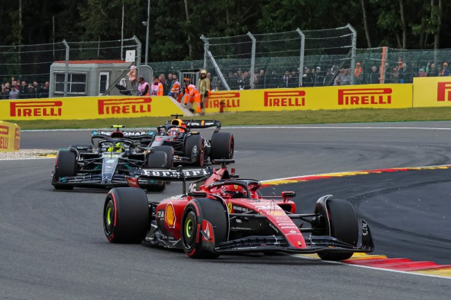 Charles Leclerc of Monaco driving the with number 16, a Scuderia Ferrari SF-23 of Ferrari F1 team.