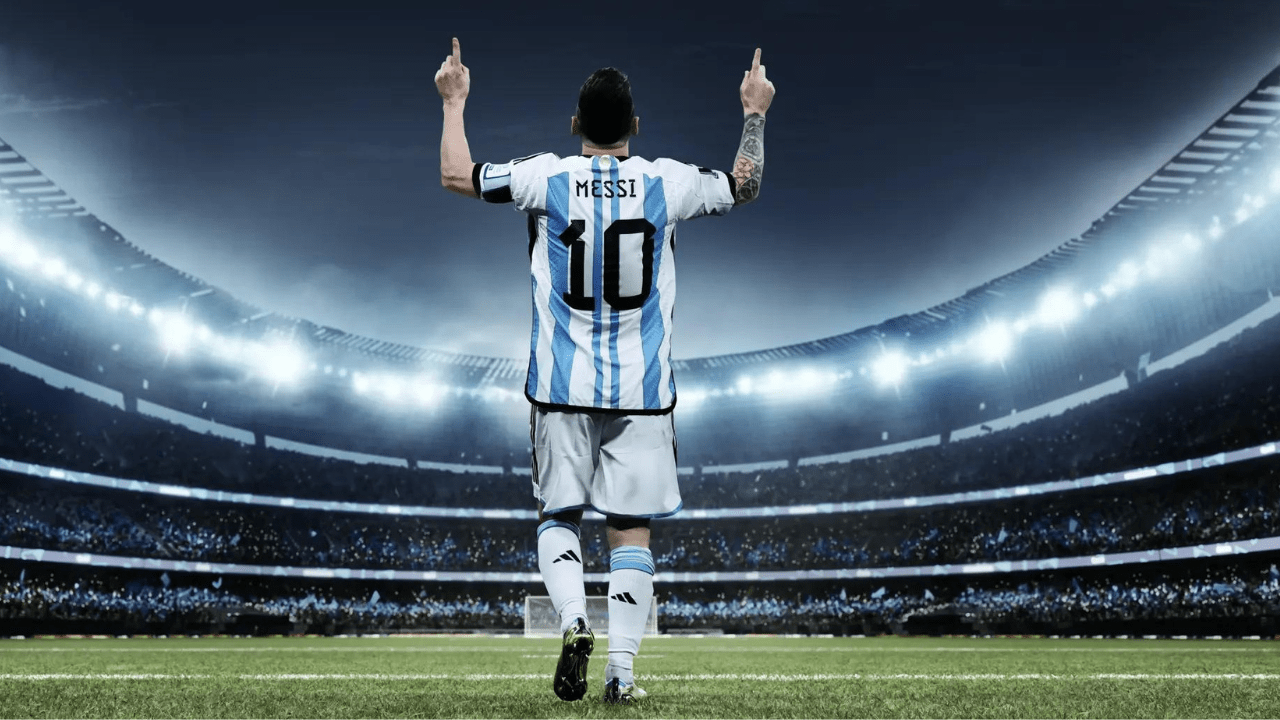 Lionel Messi in "Messi’s World Cup: The Rise of a Legend" on Apple TV+.