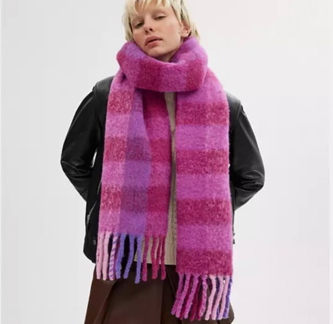 Coach Plaid Oversized Muffler