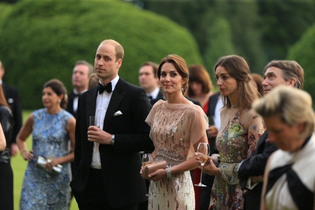 KING'S LYNN, ENGLAND - JUNE 22:  HRH Prince William and Catherine, Duchess of Cambridge and Rose Cholmondeley, the Marchioness of Cholmondeley, attend a gala dinner in support of East Anglia's Children's Hospices' nook appeal at Houghton Hall on June 22, 2016 in King's Lynn, England. (Photo by Stephen Pond/Getty Images)