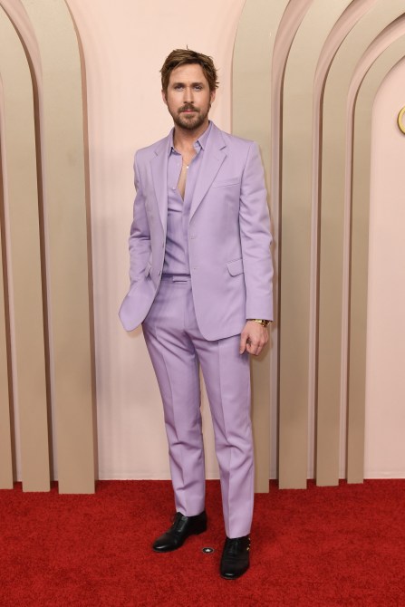 Canadian actor Ryan Gosling attends the Oscar Nominees Luncheon at the Beverly Hilton in Beverly Hills, California, on February 12, 2024.