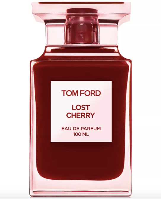 Tom Ford Lost Cherry perfume in a red bottle
