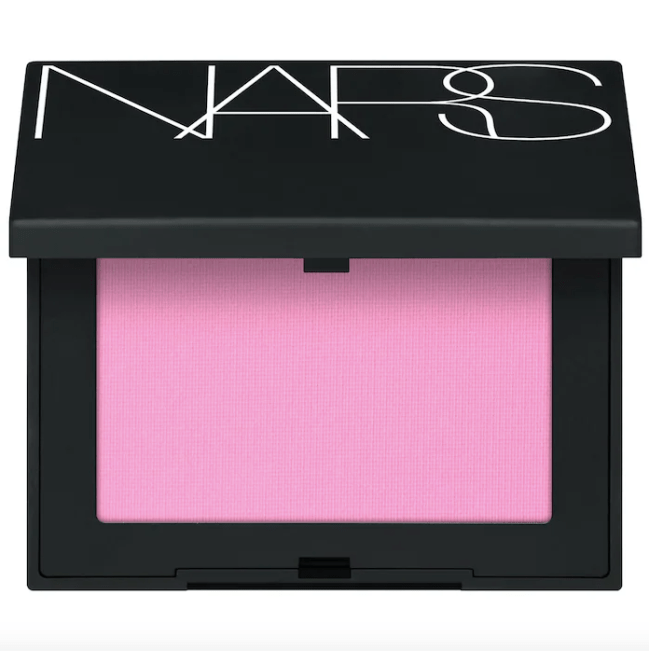 NARS Powder Blush in Thrill, a bright baby pink.