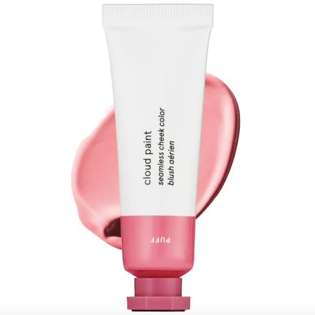Glossier Cloud Paint in a white tube.