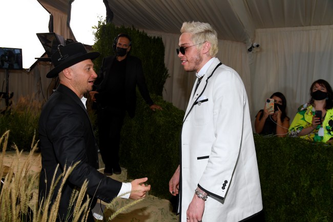 Sergio Kletnoy and Pete Davidson attend The 2021 Met Gala Celebrating In America: A Lexicon Of Fashion at Metropolitan Museum of Art on September 13, 2021 in New York City.