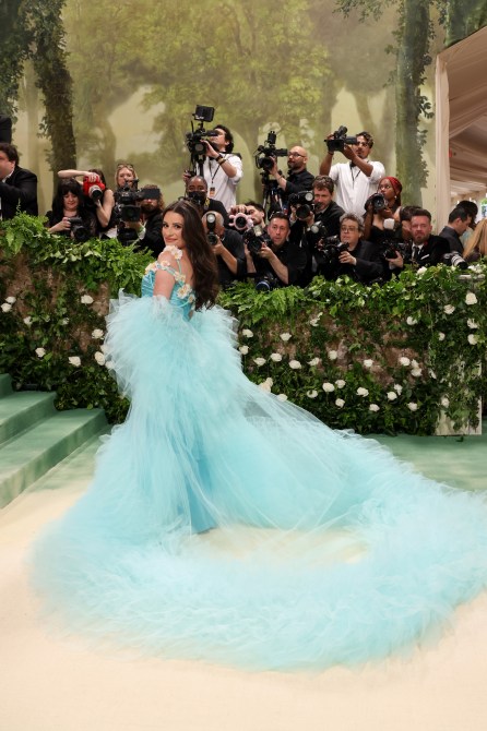 Lea Michele attends The 2024 Met Gala Celebrating "Sleeping Beauties: Reawakening Fashion" at The Metropolitan Museum of Art on May 06, 2024 in New York City.