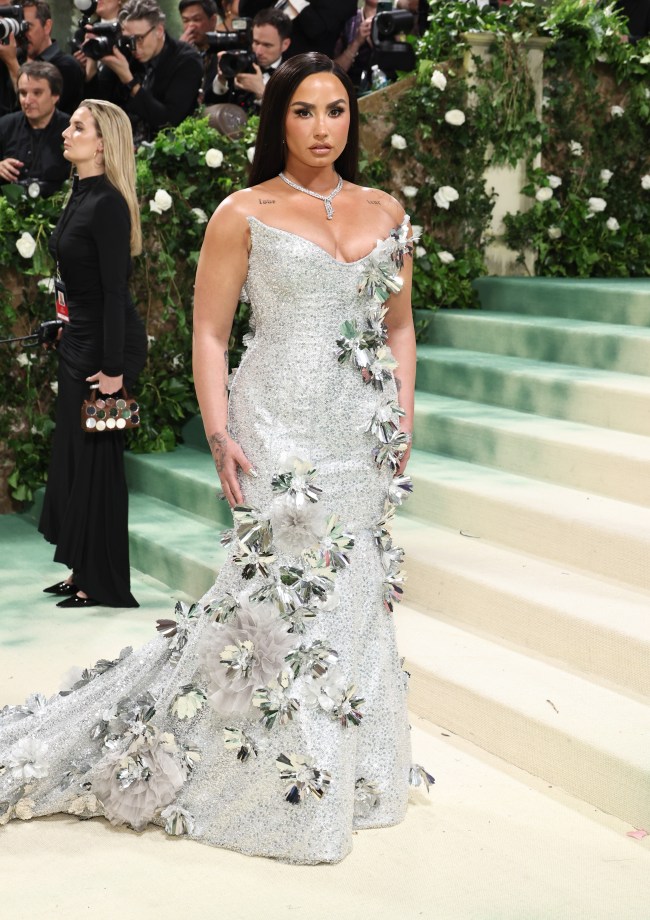 Demi Lovato attends The 2024 Met Gala Celebrating "Sleeping Beauties: Reawakening Fashion" at The Metropolitan Museum of Art on May 06, 2024 in New York City