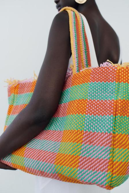 Striped Shoulder Bag