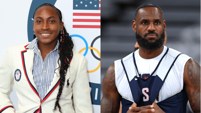 Coco Gauff and Lebron James