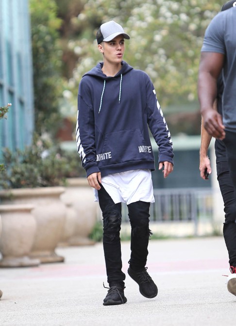 Justin Bieber is seen on October 16, 2015 in Los Angeles, CA.
