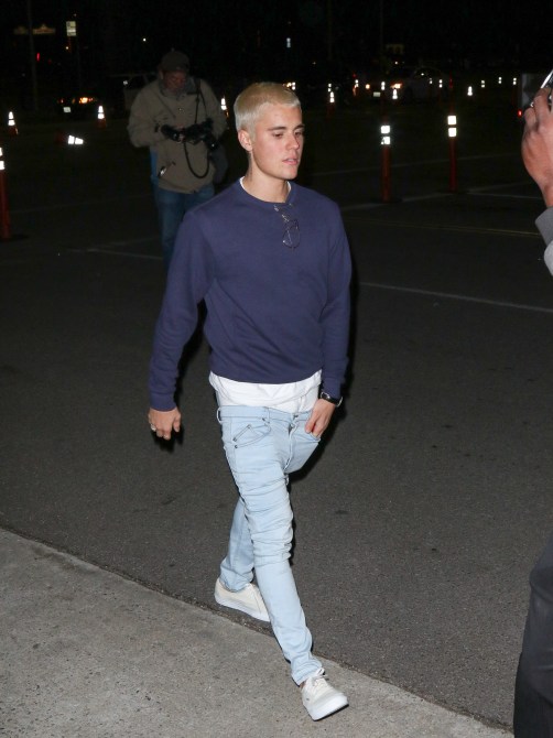 Justin Bieber is seen on February 26, 2017 in Los Angeles, California.