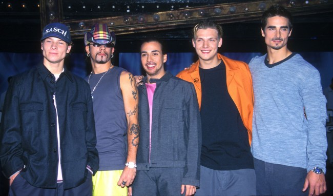 Backstreet Boys announce their World Tour at Studio 54 in New York May 17, 1999.