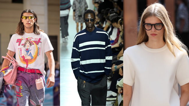 High necklines on the runway 2024.