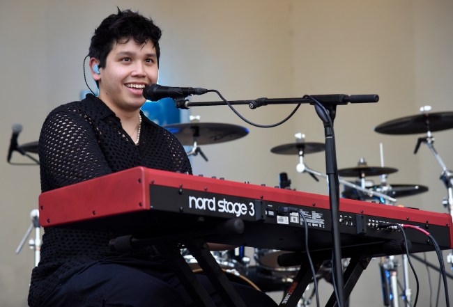 Clinton Kane performs during Lollapalooza at Grant Park on August 03, 2023 in Chicago, Illinois.