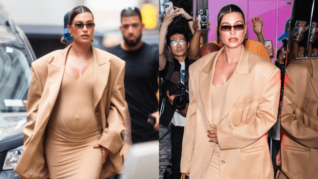 Hailey Bieber pregnancy photos taken in June 2024