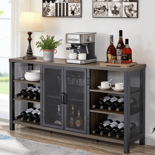 FATORRI Industrial Wine Bar Cabinet